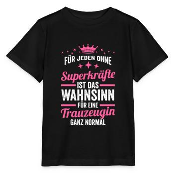 Trauzeugin - Stanley/Stella Kinder T-Shirt MINI CREATOR  - Schwarz - Vorne - Mikhail (115cm)