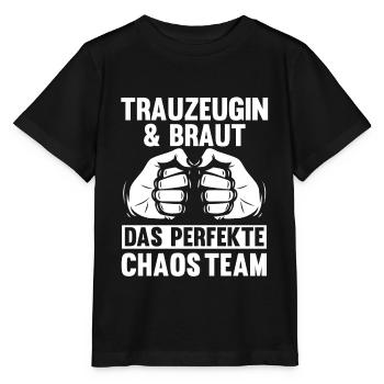Trauzeugin - Stanley/Stella Kinder T-Shirt MINI CREATOR  - Schwarz - Vorne - Mikhail (115cm)