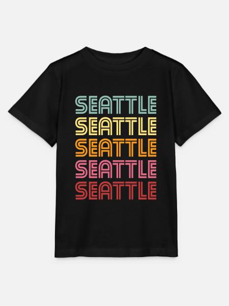 Seattle - Stanley/Stella Kinder T-Shirt MINI CREATOR - Schwarz