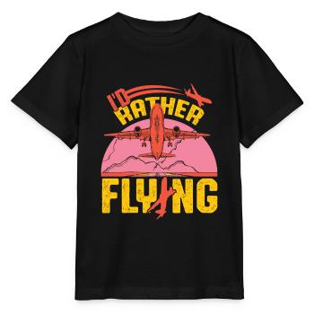 Airplane Airplane Airplane Airport - Stanley/Stella MINI CREATOR Kids’ T-Shirt - black - Front - Mikhail (115cm)