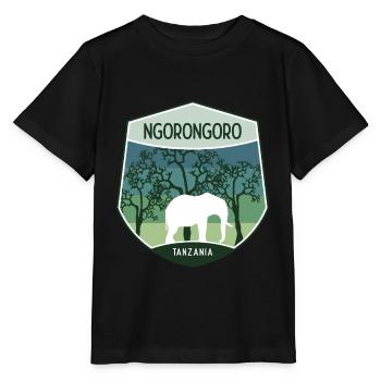 Ngorongoro - Tansania - Stanley/Stella Kinder T-Shirt MINI CREATOR  - Schwarz - Vorne - Mikhail (115cm)