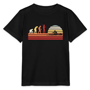 Retro Rowing Rowing Rowing Boat Vintage Rowing - Stanley/Stella MINI CREATOR Kids’ T-Shirt - black - Front - Mikhail (115cm)