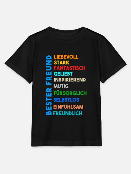Bester Freund - Stanley/Stella Kinder T-Shirt MINI CREATOR - Schwarz