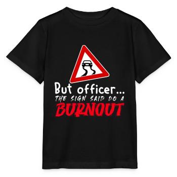 Mais l’officier a dit - T-shirt bio MINI CREATOR Stanley/Stella Enfant - noir - Devant - Mikhail (115cm)