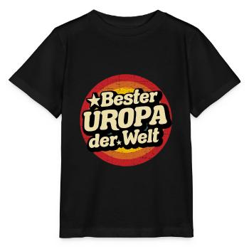 Bester Uropa der Welt - Stanley/Stella Kinder T-Shirt MINI CREATOR  - Schwarz - Vorne - Mikhail (115cm)