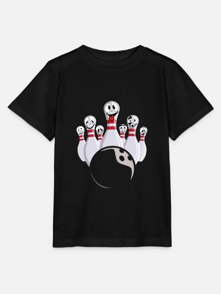 Bowling mit lachenden Bowling-Pins - Stanley/Stella Kinder T-Shirt MINI CREATOR - Schwarz