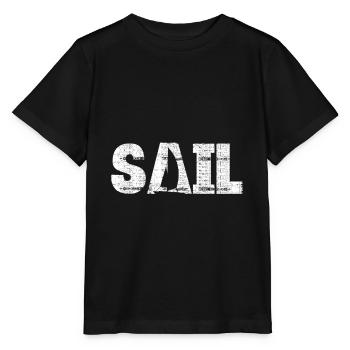 Sail Boating Sailing Boat Sail Captain - Stanley/Stella MINI CREATOR Kids’ T-Shirt - black - Front - Mikhail (115cm)
