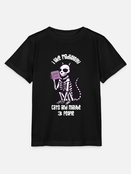 X-Ray Cat Rad Tech Art - Stanley/Stella Kinder T-Shirt MINI CREATOR - Schwarz