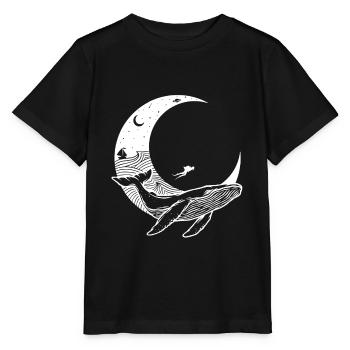 whale Design pour les amateurs de baleines et - T-shirt bio MINI CREATOR Stanley/Stella Enfant - noir - Devant - Mikhail (115cm)