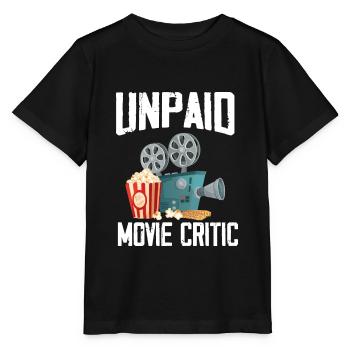 Cinéma Nuit Cinéma Popcorn Films Critiques de cinéma - T-shirt bio MINI CREATOR Stanley/Stella Enfant - noir - Devant - Mikhail (115cm)