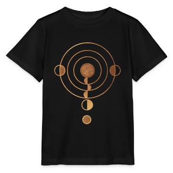 Kornkreis Sacred Geometry Stargazer - Stanley/Stella Kinder T-Shirt MINI CREATOR  - Schwarz - Vorne - Mikhail (115cm)