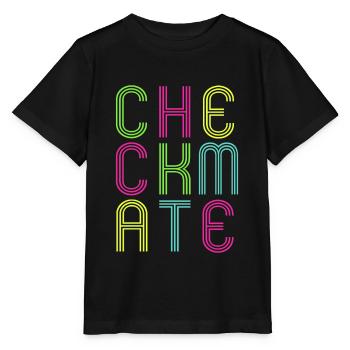 Joueur d’échecs CheCkmAte Club Team - T-shirt bio MINI CREATOR Stanley/Stella Enfant - noir - Devant - Mikhail (115cm)