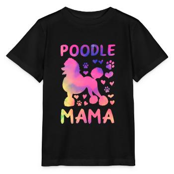 Caniche Mama Caniche Maman Caniche Amoureux - T-shirt bio MINI CREATOR Stanley/Stella Enfant - noir - Devant - Mikhail (115cm)
