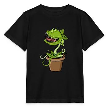 Carnivorous plant Venus flytrap - Stanley/Stella MINI CREATOR Kids’ T-Shirt - black - Front - Mikhail (115cm)