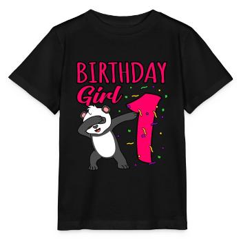 1st birthday - Stanley/Stella MINI CREATOR Kids’ T-Shirt - black - Front - Mikhail (115cm)