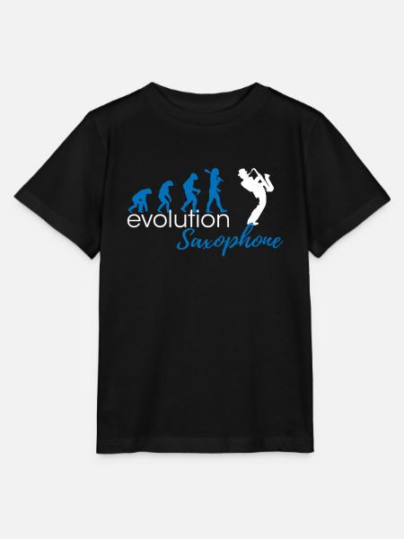 Évolution du saxophone - T-shirt bio MINI CREATOR Stanley/Stella Enfant - noir