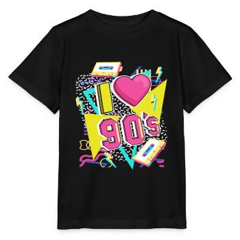 I Love The 90s 90er Jahre Retro - Stanley/Stella Kinder T-Shirt MINI CREATOR  - Schwarz - Vorne - Mikhail (115cm)