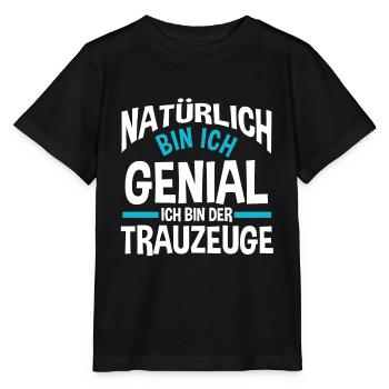 Trauzeuge Junggesellinnenabschied - Stanley/Stella Kinder T-Shirt MINI CREATOR  - Schwarz - Vorne - Mikhail (115cm)