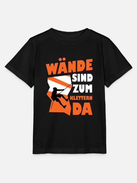 Wände Sind Zum Klettern Da Bouldern Boulderer - Stanley/Stella Kinder T-Shirt MINI CREATOR - Schwarz