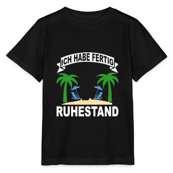 Ich habe fertig ruhestand - Stanley/Stella Kinder T-Shirt MINI CREATOR  - Schwarz - Vorne - Mikhail (115cm)