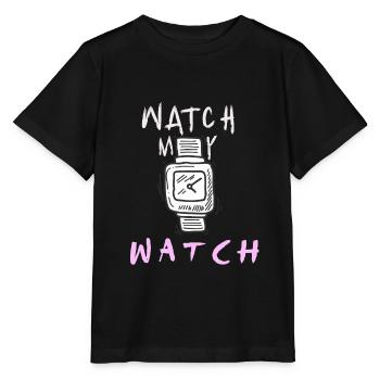 Watch My Watch Enthusiast Collector Accessory Hoar - Stanley/Stella Kinder T-Shirt MINI CREATOR  - Schwarz - Vorne - Mikhail (115cm)