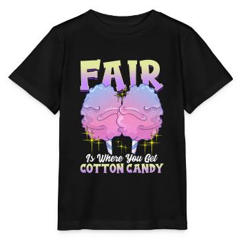 À la foire, vous pouvez obtenir de la barbe à papa - T-shirt bio MINI CREATOR Stanley/Stella Enfant - noir - Devant - Mikhail (115cm)