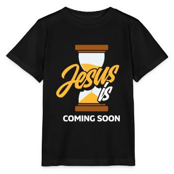 Pastor Jesus coming soon Pastor - Stanley/Stella MINI CREATOR Kids’ T-Shirt - black - Front - Mikhail (115cm)