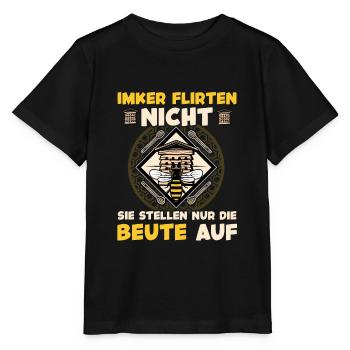 Imker Flirten Nicht Bienenstock Imker - Stanley/Stella Kinder T-Shirt MINI CREATOR  - Schwarz - Vorne - Mikhail (115cm)