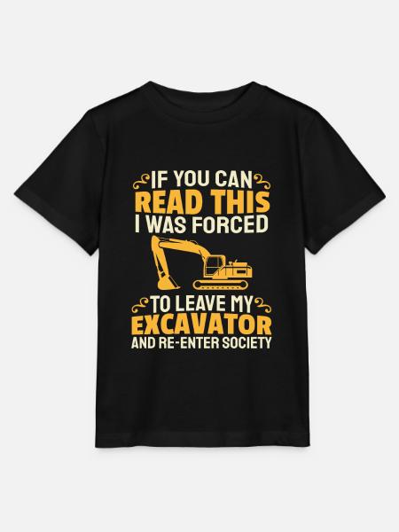 Bagger Baggerfahrer Baggerführer - Stanley/Stella Kinder T-Shirt MINI CREATOR  - Schwarz