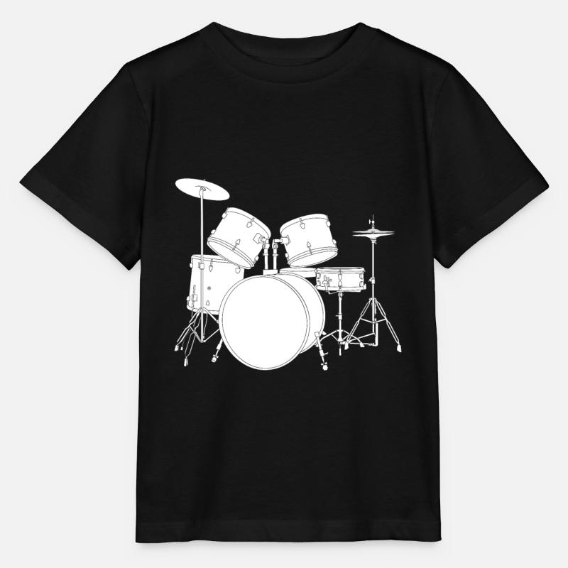 Conception de batteur de joueur de batterie de batteur - T-shirt bio MINI CREATOR Stanley/Stella Enfant - noir