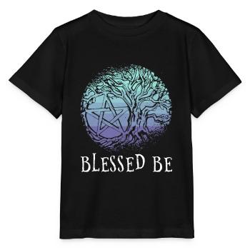 Tree Of Life I Wiccan I Pentacle I Pentagram I - Stanley/Stella MINI CREATOR Kids’ T-Shirt - black - Front - Mikhail (115cm)