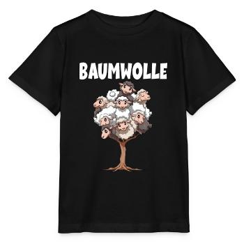Baumwolle Schafe für einen Schafliebhaber - Stanley/Stella Kinder T-Shirt MINI CREATOR  - Schwarz - Vorne - Mikhail (115cm)