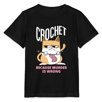 Crochet Crochet Hook Crochet Hooks Crochet Hooker - T-shirt bio MINI CREATOR Stanley/Stella Enfant - noir - Devant - Mikhail (115cm)