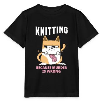 Knitting Knitting Needle Knitting Needle Knitting - Stanley/Stella MINI CREATOR Kids’ T-Shirt - black - Front - Mikhail (115cm)