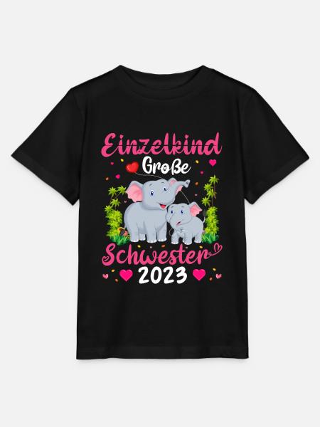 Schwester 2023 - Stanley/Stella Kinder T-Shirt MINI CREATOR - Schwarz