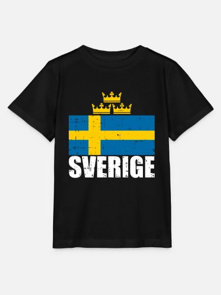 Schweden - Stanley/Stella Kinder T-Shirt MINI CREATOR - Schwarz