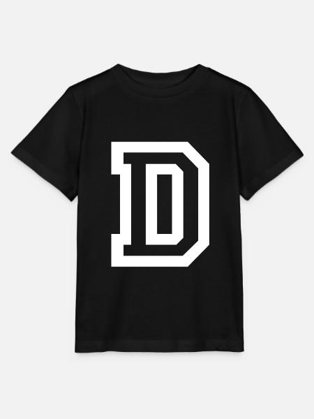 Buchstabe D - Stanley/Stella Kinder T-Shirt MINI CREATOR - Schwarz