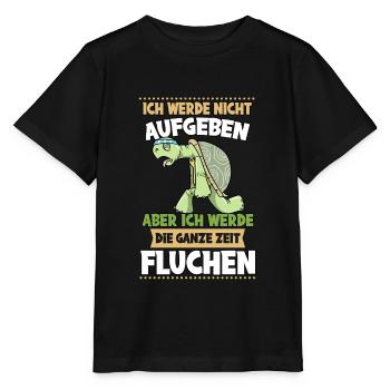 Ich Werde Nicht Aufgeben Aber Fluchen Joggen - Stanley/Stella Kinder T-Shirt MINI CREATOR  - Schwarz - Vorne - Mikhail (115cm)