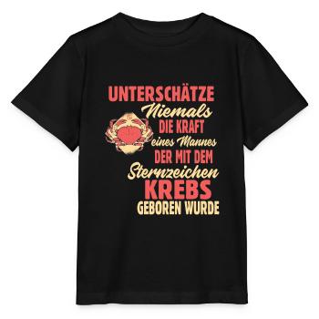 Sternzeichen Krebs - Stanley/Stella Kinder T-Shirt MINI CREATOR  - Schwarz - Vorne - Mikhail (115cm)