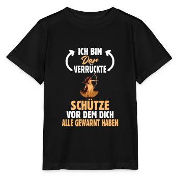 Sternzeichen Schütze - Stanley/Stella Kinder T-Shirt MINI CREATOR  - Schwarz - Vorne - Mikhail (115cm)