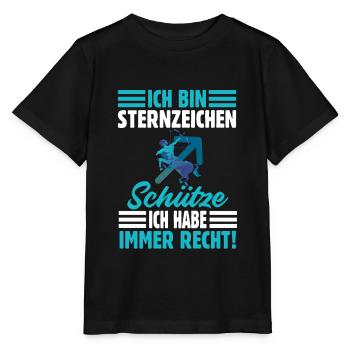 Sternzeichen Schütze - Stanley/Stella Kinder T-Shirt MINI CREATOR  - Schwarz - Vorne - Mikhail (115cm)