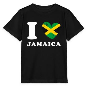 I love Jamaica - Stanley/Stella Kinder T-Shirt MINI CREATOR  - Schwarz - Vorne - Mikhail (115cm)