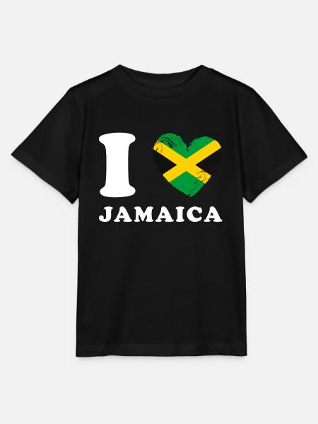 I love Jamaica - Stanley/Stella Kinder T-Shirt MINI CREATOR - Schwarz