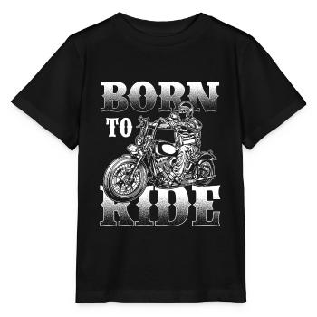 Né pour conduire des motocyclistes - T-shirt bio MINI CREATOR Stanley/Stella Enfant - noir - Devant - Mikhail (115cm)