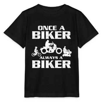 Einmal Biker immer Biker - Stanley/Stella Kinder T-Shirt MINI CREATOR  - Schwarz - Vorne - Mikhail (115cm)