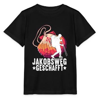 Jakobsweg Pilgern - Stanley/Stella Kinder T-Shirt MINI CREATOR  - Schwarz - Vorne - Mikhail (115cm)