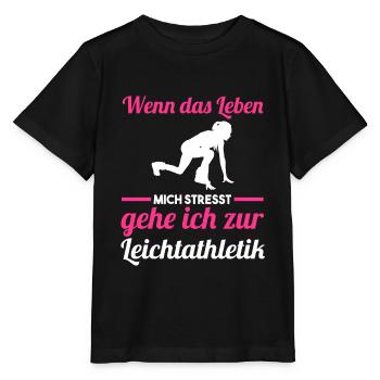 Leichtathletik - Stanley/Stella Kinder T-Shirt MINI CREATOR  - Schwarz - Vorne - Mikhail (115cm)