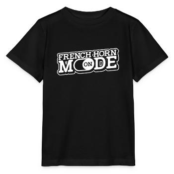 French Horn Horn player - Stanley/Stella MINI CREATOR Kids’ T-Shirt - black - Front - Mikhail (115cm)