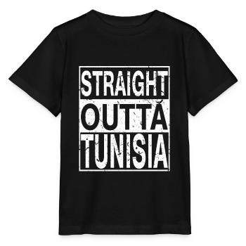 Tunisia Straight outta Tunisia - Stanley/Stella MINI CREATOR Kids’ T-Shirt - black - Front - Mikhail (115cm)