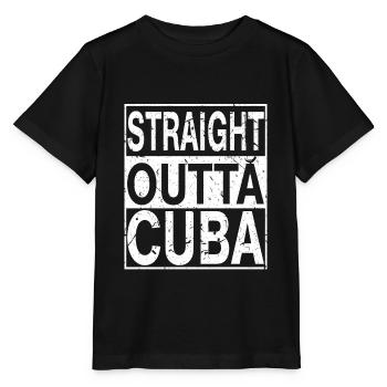 Kuba Straight outta Kuba - Stanley/Stella Kinder T-Shirt MINI CREATOR  - Schwarz - Vorne - Mikhail (115cm)
